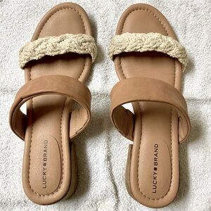Lucky Brand Tan Sandals with Comfort and Style